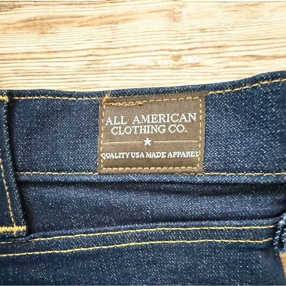 New WTH Tags All American Clothing Co. Men's Dark Stonewash Slim Fit Jeans 38X30 - Picture 4 of 7